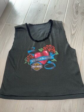 *1984* Harley-Davidson Black Cutoff Graphic Tee